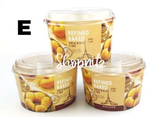 Paper Chiffon Cup Loyang kertas Premium Chifon Paper Cup Chiffon Motif E