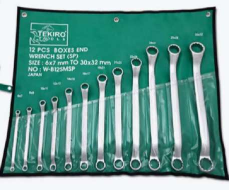 kunci ring set sunk panel 12 pcs (6-32mm) tekiro