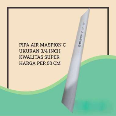 50 CM MASPION PIPA PVC C 3/4" PIPA PARALON PRALON 3/4 INCH / PIPA AIR MASPION