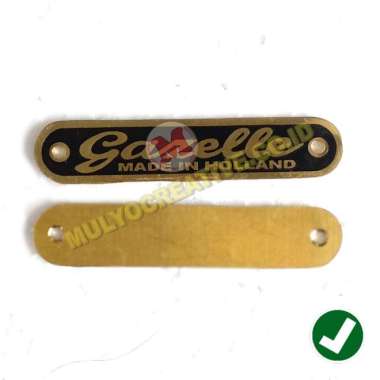 Plat Merk Sepeda Gazelle Emblem Plat Tebal Merk Sepeda Onthel Mulyocreative