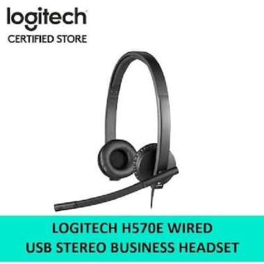 USB Stereo Headset LOGITECH H570E Headphone With Noise-Cancelling Mic