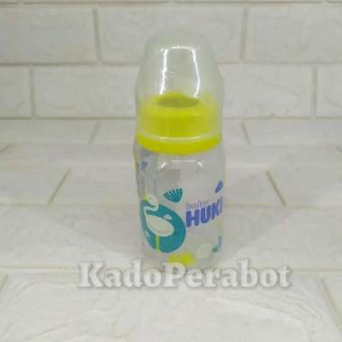 botol susu bayi huki 120ml - botol dot huki - botol susu formula Kuning