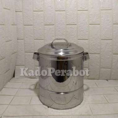 dandang nasi sekat tinggi - panci sekat masak - langseng stainless 24