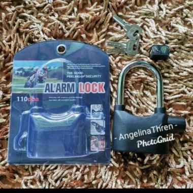 kunci gembok alarm anti maling berisik