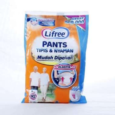 LIFREE SACHET PANTS POPOK CELANA DEWASA Ukuran XL