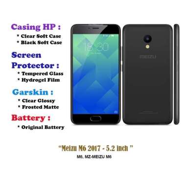Meizu M6 2017 - 5.2 inch - Case - Screen Protector - Battery - Dll Hydrogel