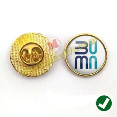 Pin Logo Pin Kementerian BUMN Model Bulat – Bros Logo Bahan Logam Mulyocreative