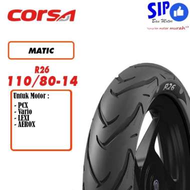 Ban motor matic Corsa R26 110 80 14 platinum tubeless aerox pcx lexi vario