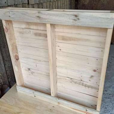 PALET KAYU DIPAN 100X100X12CM, PALET RANJANG TIDUR