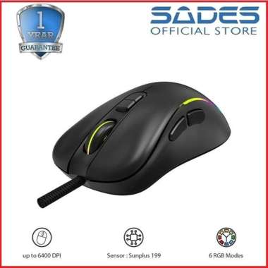 Mouse Gaming Macro Sades Hunter S9 - Sades S9 - Mouse Macro