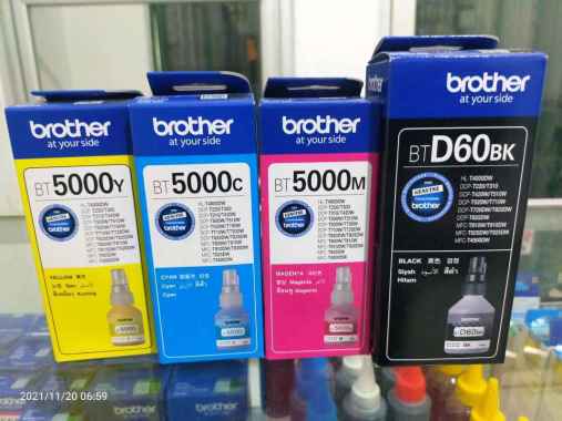 tinta brother ori D60BK BT5000Y BT5000C BT5000M