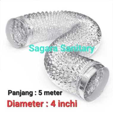 flexible ducting 4 in 5 meter pipa flexible 4" exhaust, AC, Cookerhood