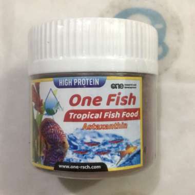 Pelet ONE FISH TROPICAL FISH FOOD Makanan Ikan Bentuk Halus utk Ikan Kecil Burayak Cardinal Neon Red