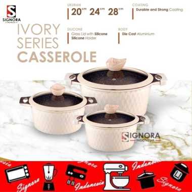 Panci Ivory Casserole Signora / 1 Set Ivory Series Casserole
