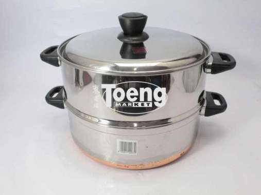 LANGSENG OROZETA 33CM SUSUN 2 SS / PANCI STEAMER STAINLESS MASPION