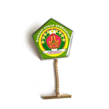 Lencana Banser Pin Bros Banser Protokoler Warna Hijau Model Rantai Mulyocreative