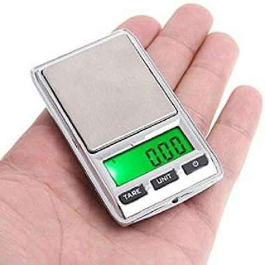 Timbangan Emas Mini Digital Scale Pocket Akurasi 0,01g Display Hijau
