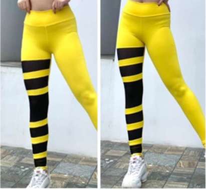 Legging model tile square ULR senam aerobik zumba yoga gym fitness Kuning