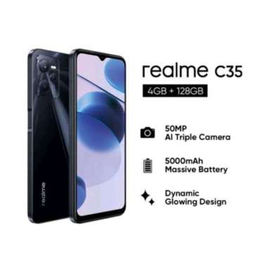 Realme C35 ram 4/128 Hitam