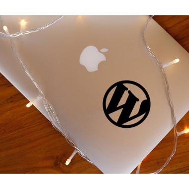 Grapinno Wordpress Logo Decal Sticker Laptop for Apple MacBook 13 Inch hitam