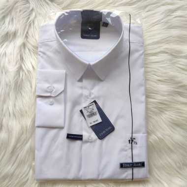Kemeja Putih Slim Fit Lengan Panjang Merk Stanley Adams putih 16.5