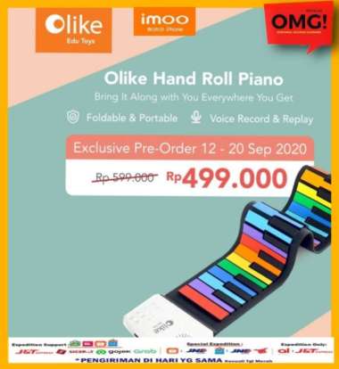 Imoo Olike Hand Roll Piano Mainan Anak-Anak