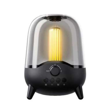 Speaker Lucu Bluetooth \ Speaker Surround Lampu Tidur - Hitam Hijau