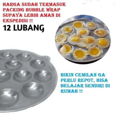 SK - 1 PC ORI Cetakan Telur 12 LUBANG Kue Cubit Wajan Takoyaki Maklor