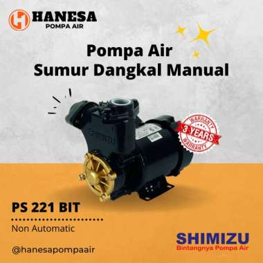 Shimizu PS 221 BIT Pompa Air Sumur Dangkal Non Otomatis