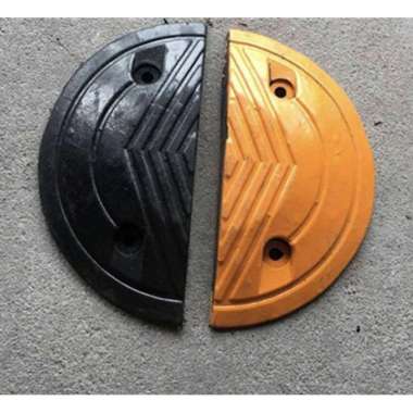 Polisi Tidur Karet Rubber Speed Hump END CAP17CM . Polisi tidur karet end cap rubber speed bump