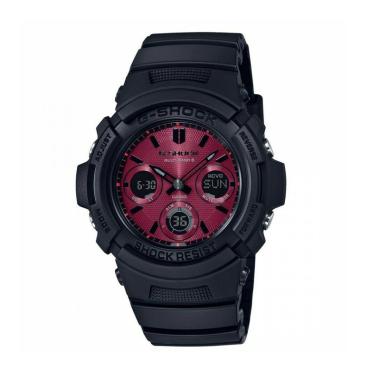 CASIO G-SHOCK AWR-M100SAR-1ADR - JAM TANGAN PRIA - HITAM MERAH HITAM  MERAH