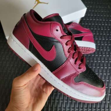 Air Jordan 1 Low Maroon Black Cherrywood (W) || dark beetroot red