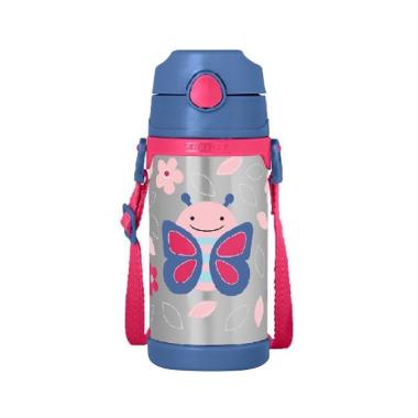 skip hop zoo butterfly insulated stainless steel bottle termos minum anak 360 ml