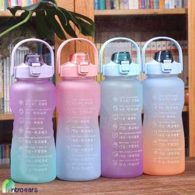 BOTOL MINUM VIRAL 2 LITER BOTOL MINUM TIKTOK UNIK BOTOL MINUM JUMBO