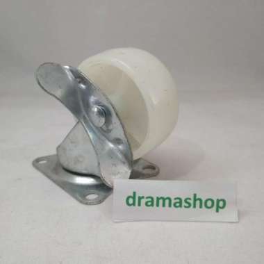 Roda Hidup Nylon Nilon Etalase Troli 2" 2inch dengan rem