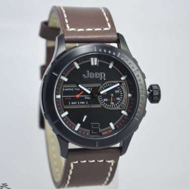JEEP JPW65602 - Jam Tangan Pria Kulit Original - Brown