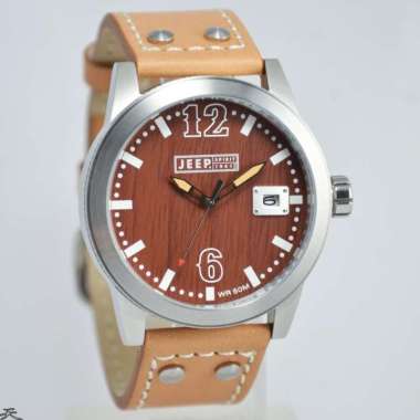 JEEP JPS71601 - Jam Tangan Pria Kulit Original - Brown