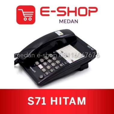 Sahitel Pesawat Telpon Meja Rumah / Telepon Kabel Sahitel S71 (Black)