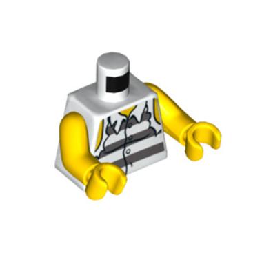 LEGO PARTS 4651211 Torso - Mini Upper Part No. 1944 White