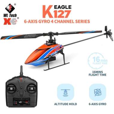 RC Helicopter WL XK K127 Gyro 2.4G 4CH 6-Axis Helikopter Multicolor