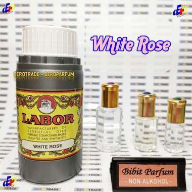 PARFUM WHITE ROSE BY LABOR BIBIT MINYAK WANGI MAWAR PUITH ROLL 6ML