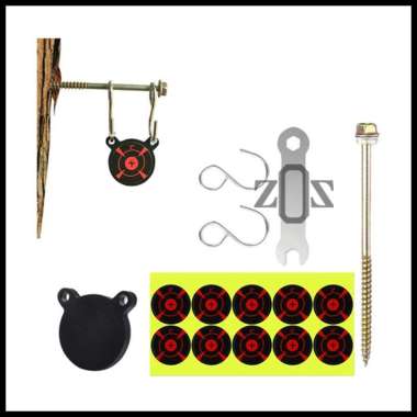 Target Sasaran Tembak Shooting Spinner Ketapel Pohon Stainless Steel