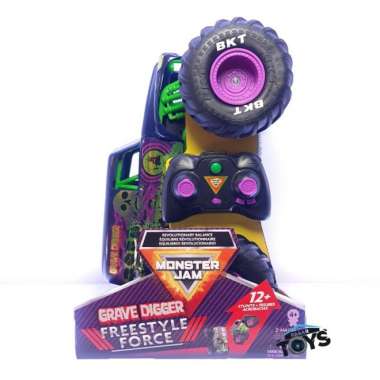 Monster Jam Grave Digger Freestyle Force Remote Control 1:15 Scale RC Multicolor