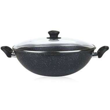 Cosmos Wok Pan Marble 34cm Cover - CW34MBC