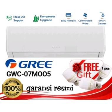 AC GREE GWC 07 MOO 3/4 PK + PASANG INSTALASI