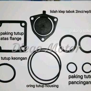 Oring Kit Karet Komplit Mesin Pompa Air Alkon 2 Inci Wp50 wp20 komplit