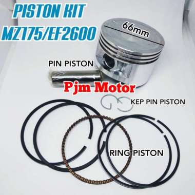 Piston Seher Ring Pen Komplit Mesin Yamaha Genset Mz175 EF2600
