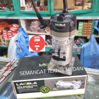 260603 MESIN HAND LAMINATE TRIMMER MINI PROFIL ROUTER KAYU 1/4" LACELA