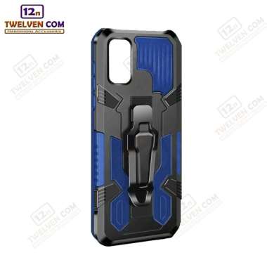 Case Shockproof Infinix Note 11 Pro Armor Hardcase Stand Clip Warna Biru