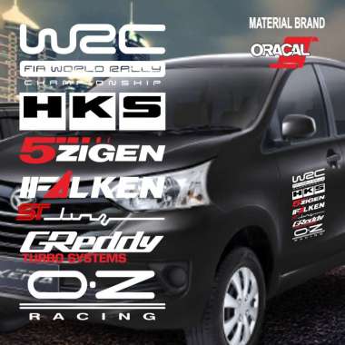 sticker cutting stiker mobil promotion toyota yaris honda datsun ayla all mobil Putih